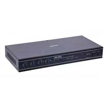 InLine 57885G KVM-lüliti riiulipaigaldusega, must