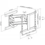 InLine Premium Aluminium Wall Mount for lame TV 37-80 inch Valge 70 kg