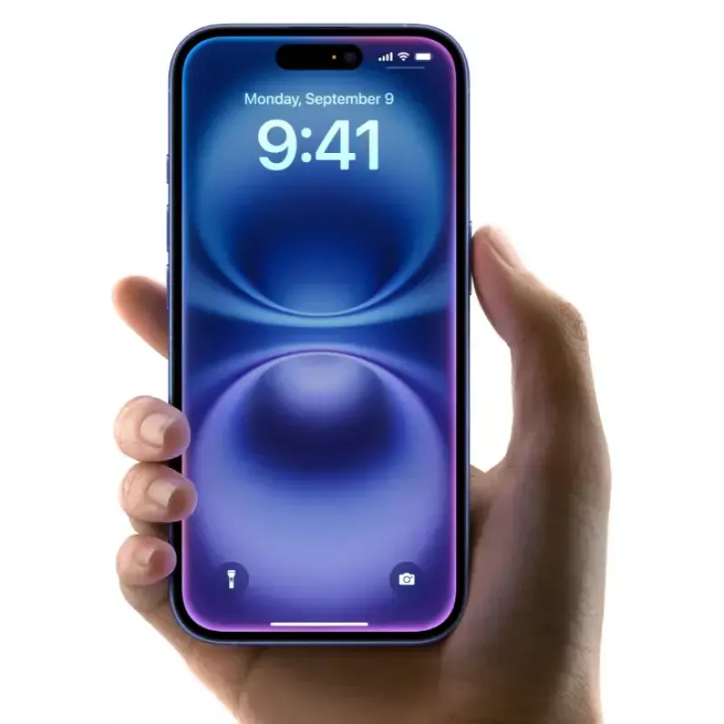 Nutitelefon Apple iPhone 16 — 6,1 tolli (15,5 cm), A18, 128 GB, Dual SIM, 48 MP kahekordne tagakaamera, Teal