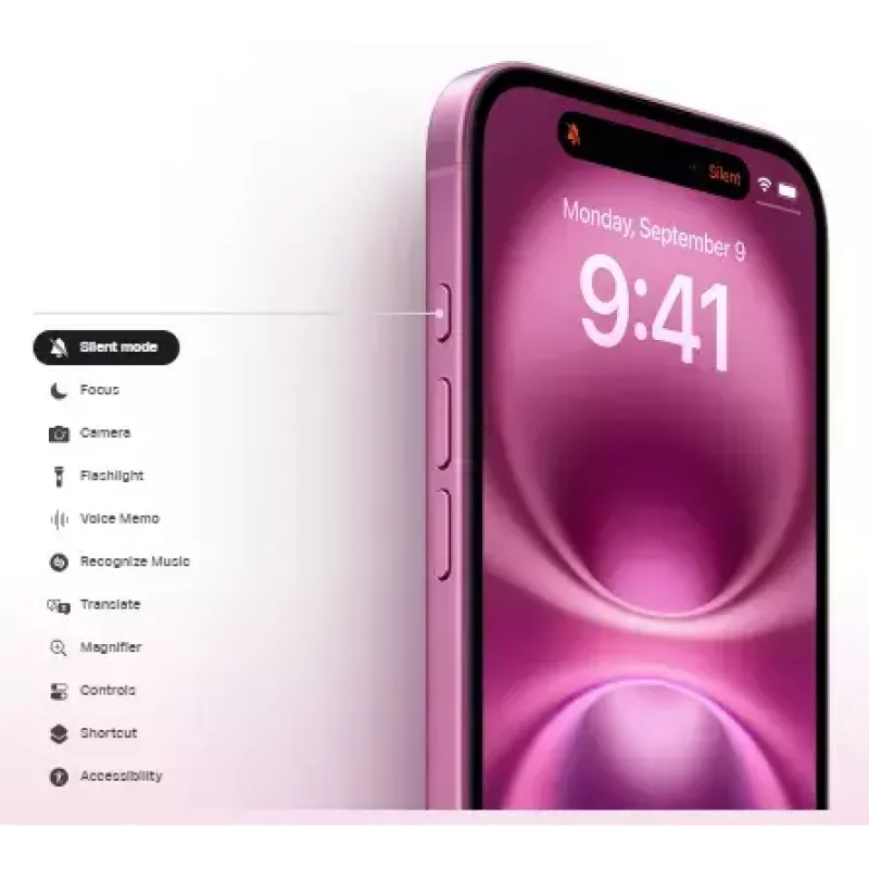 Nutitelefon Apple iPhone 16 — 6,1 tolli (15,5 cm), A18, 128 GB, Dual SIM, 48 MP kahekordne tagakaamera, Teal