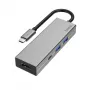 Hama 00200107 sülearvuti dokk/pordireplikaator USB 3.2 Gen 1 (3.1 Gen 1) USB-C antratsiit, hall