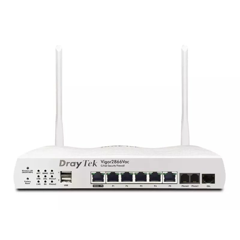 Lauapealne ruuter DrayTek Vigor 2866AX kaheribaline Wi-Fi 6