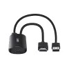 HDMI-USB-C-muundur Lindy 43423 USB-toitesisendiga, 0,2 m kaabel, HDMI + USB-C-pistikud