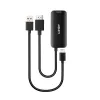 HDMI-USB-C-muundur Lindy 43423 USB-toitesisendiga, 0,2 m kaabel, HDMI + USB-C-pistikud