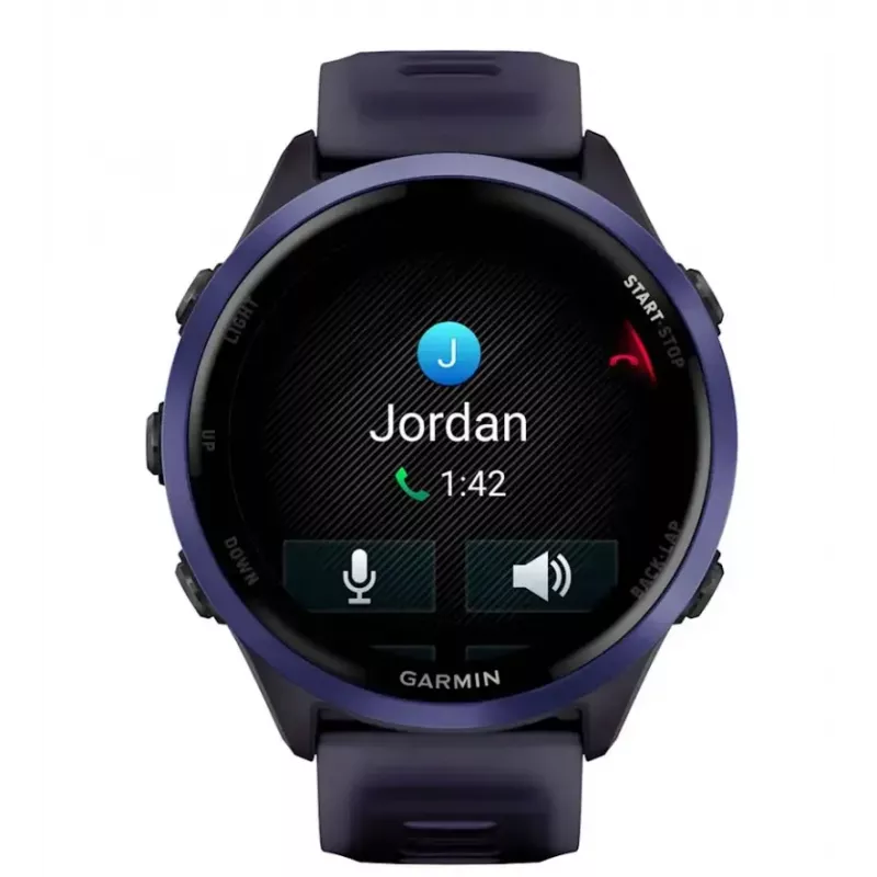 Nutikell GARMIN Forerunner 570 47 mm — 1.4 tolli AMOLED 454×454, puuteekraan, Wi‑Fi, GPS, 8 GB, violetne, 50 g