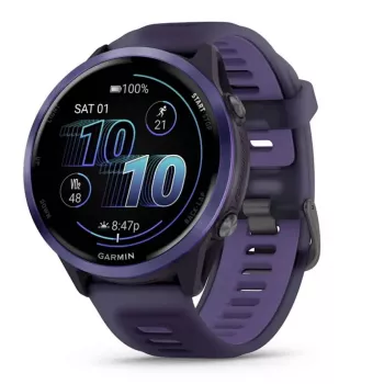 Nutikell GARMIN Forerunner 570 47 mm — 1.4 tolli AMOLED 454×454, puuteekraan, Wi‑Fi, GPS, 8 GB, violetne, 50 g