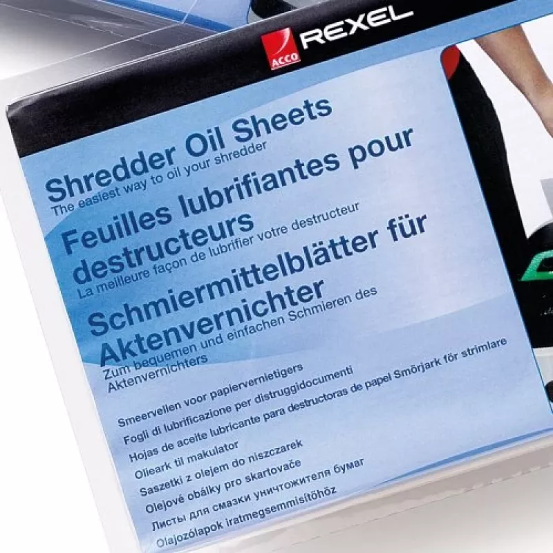 Rexel purustaja õlilehed (20 tk pakk)