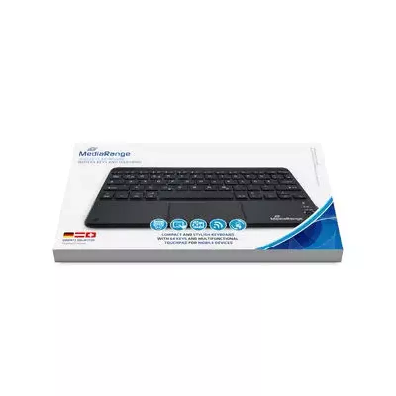 Klaviatuur MediaRange MROS130 Office Bluetooth QWERTZ saksa šveitsi must
