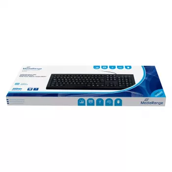 klaviatuur MediaRange MROS101 Office USB QWERTZ German Must