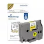 Plastist lindikassett MediaRange TZ-631 12 mm must kollasel taustal