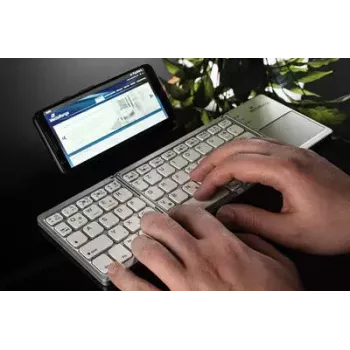 Klaviatuur MediaRange MROS133 Office Bluetooth QWERTZ saksa/schveitsi hõbedane