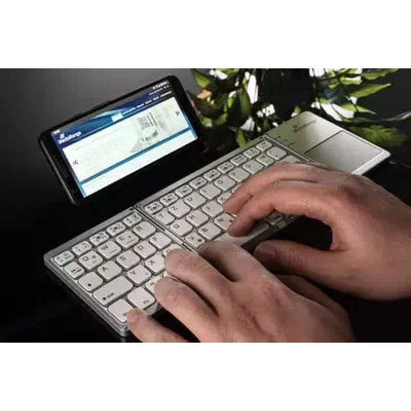 Klaviatuur MediaRange MROS133 Office Bluetooth QWERTZ saksa/schveitsi hõbedane