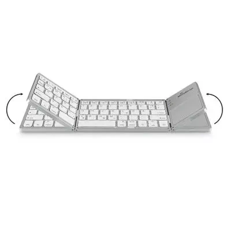 Klaviatuur MediaRange MROS133 Office Bluetooth QWERTZ saksa/schveitsi hõbedane