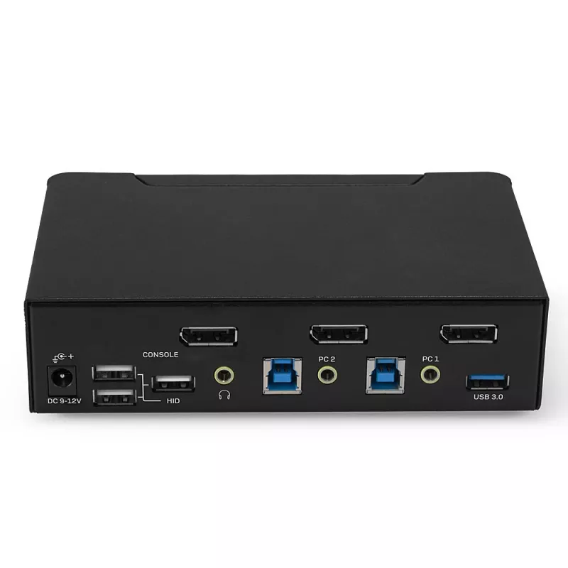 Lindy 2-pordiline DisplayPort 1.4, USB 3.0 ja heli KVM-lüliti
