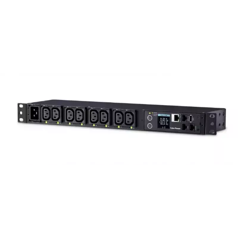 CyberPower PDU81004 toitejaotuse seade (PDU) 8 vahelduvvoolu pistikupesa, 1U, must