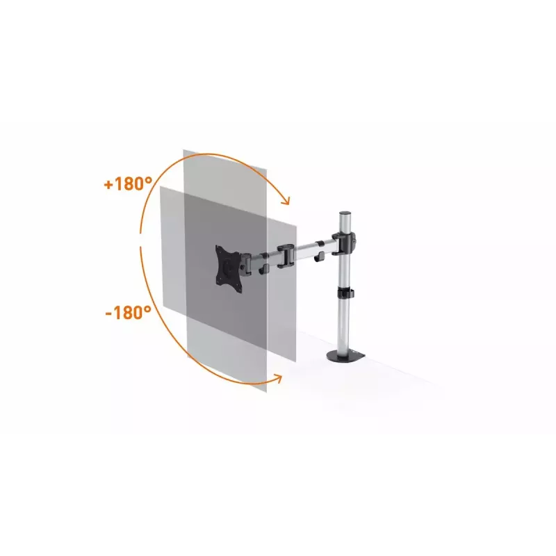 Monitorihoidja Durable 509423 27 inch Sein Hõbedane Klamber 8 kg