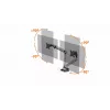 Monitorikinnitus Durable 509723 81.3 cm Seinale Hõbedane Klamber 8 kg