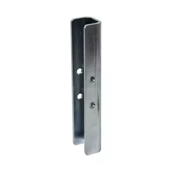 Sisemine postiühendaja B-TECH SYSTEM 2 Ø50 mm postidele, teras, tsinkviimistlus, 30×40×200 mm