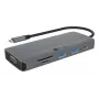 Dokkimisjaam ICY BOX IB-DK4040a-CPD — 10-ühes USB-C, HDMI 4K60Hz, VGA, 3×USB-A, Gigabit LAN, PD 100W, SD/MicroSD, alumiinium