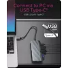 Dokkimisjaam ICY BOX IB-DK4040a-CPD — 10-ühes USB-C, HDMI 4K60Hz, VGA, 3×USB-A, Gigabit LAN, PD 100W, SD/MicroSD, alumiinium