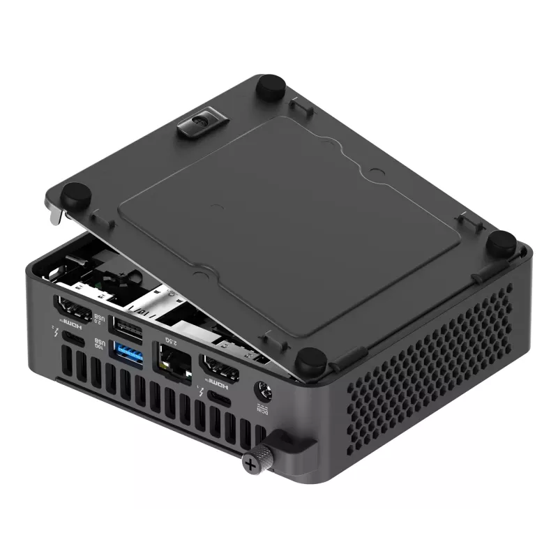 Mini PC barebone ASUS NUC 15 Pro Must 240H — Intel Core Ultra 7 240H, DDR5 kuni 96 GB, M.2 SSD kuni 8 TB, Wi‑Fi 7, Bluetooth 5.4