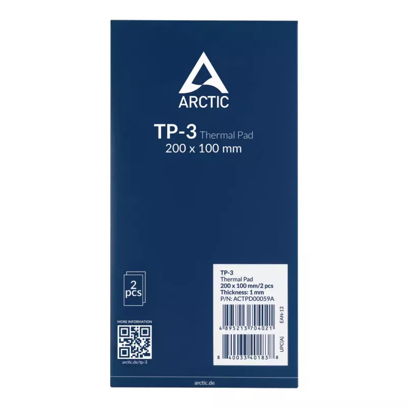 Termopadi ARCTIC TP-3 Premium Performance 200x100 mm 1 mm Sinine