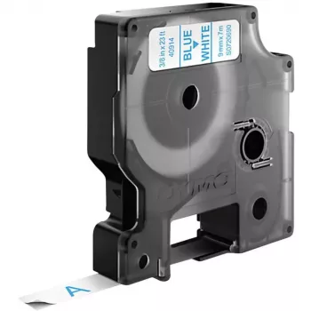 DYMO autentsed D1 sildid | Sinine trükivalgel aluslindil | 9 mm x 7 m | Isekleepuvad sildid LabelManager siltide valmistajatele | Valmistatud Euroopas