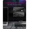 ICY BOX Dokkimisjaam 17-in-1, kuus videoväljundit, juhtmega, USB 3.2 Gen 2 (3.1 Gen 2) USB-C, 140 W, 3,5 mm, 10,100,1000,2500 Mbit/s, must