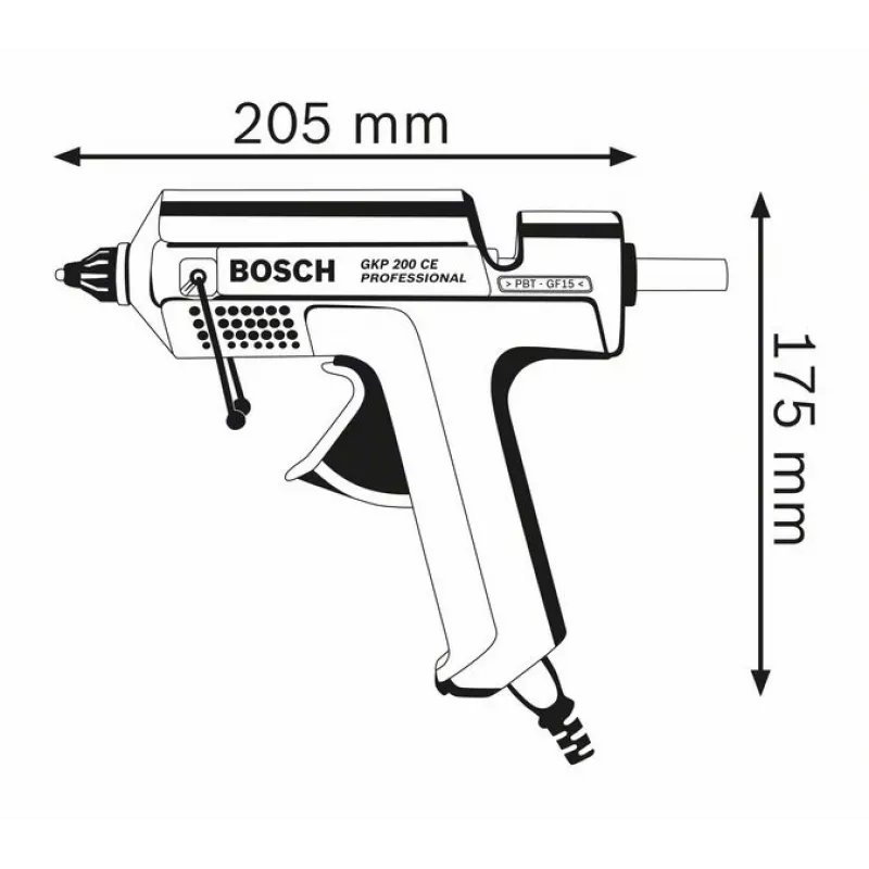 Bosch GKP 200 CE kuumaliimipüstol sinine 500 W