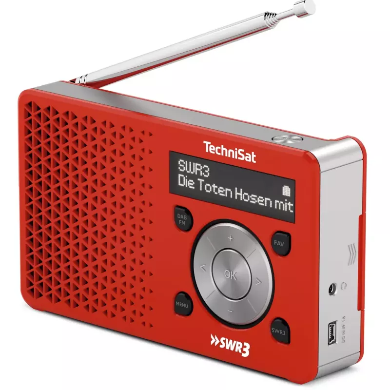 Isiklik raadio TechniSat DigitRadio 1 punane valge