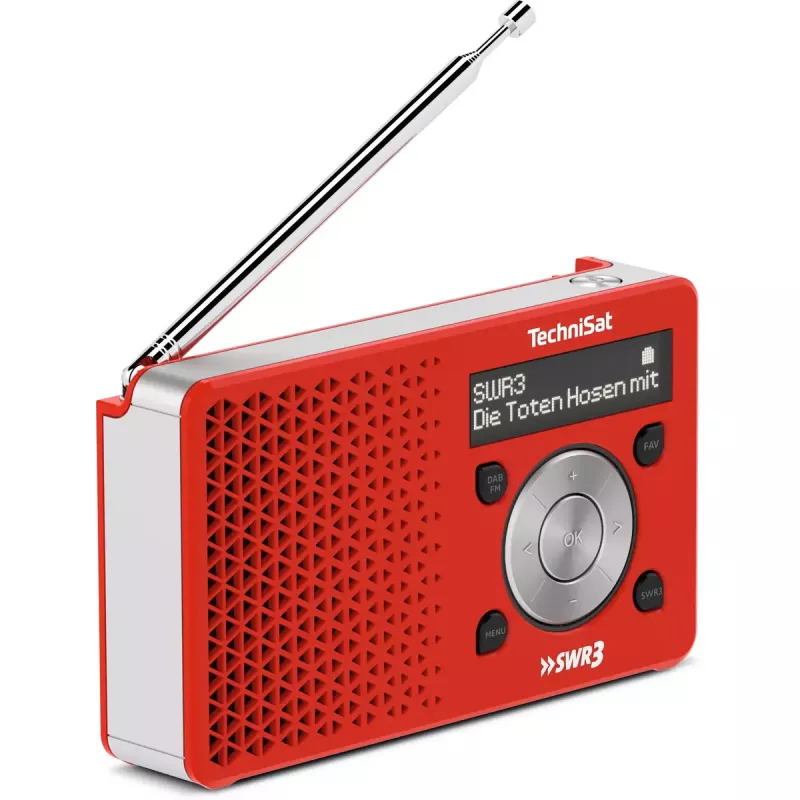 Isiklik raadio TechniSat DigitRadio 1 punane valge
