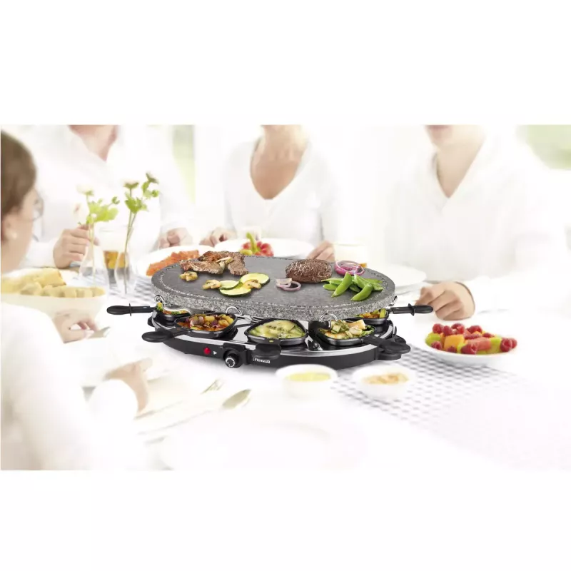 Princess 162720 Raclette 8 Oval Stone Grill Party 1200W 8 panni