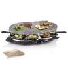 Princess 162720 Raclette 8 Oval Stone Grill Party 1200W 8 panni