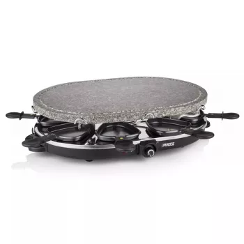 Princess 162720 Raclette 8 Oval Stone Grill Party 1200W 8 panni