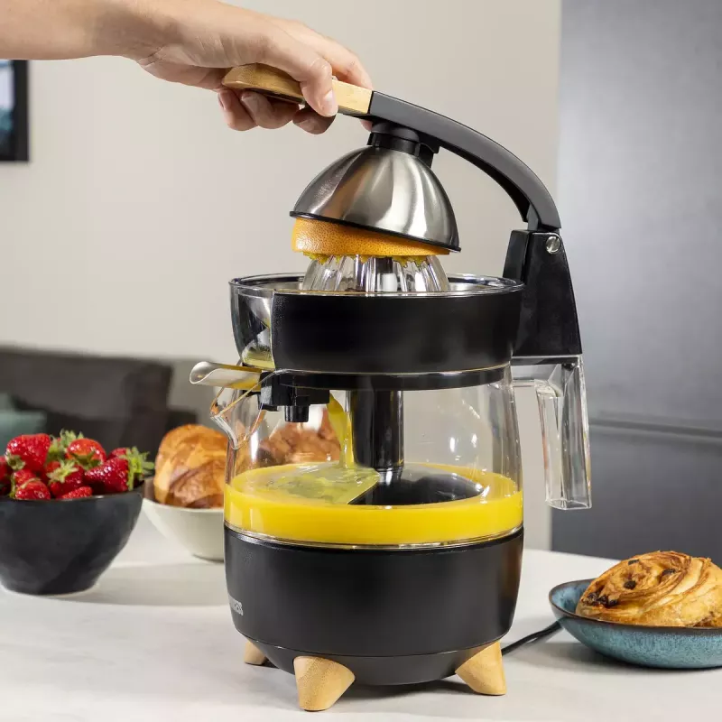 Tsitrusepress Princess 201862 Must Läbipaistev 1L 300W