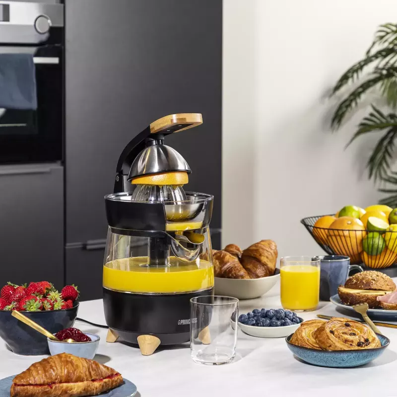 Tsitrusepress Princess 201862 Must Läbipaistev 1L 300W