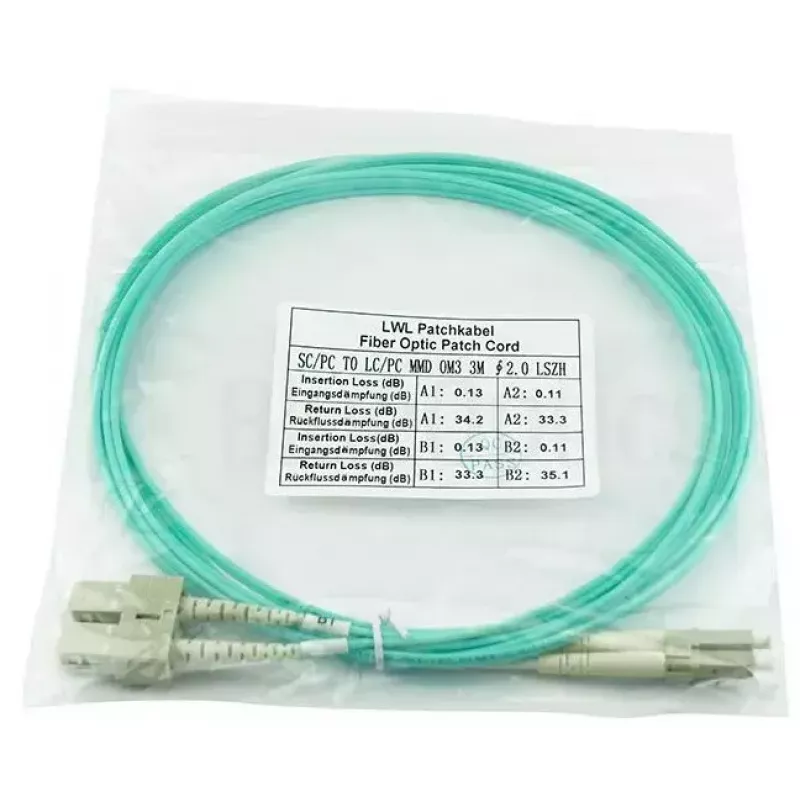 BlueOptics InfiniBand/kiudoptiline kaabel 20 m 2x LC 2x SC LC/APC roheline