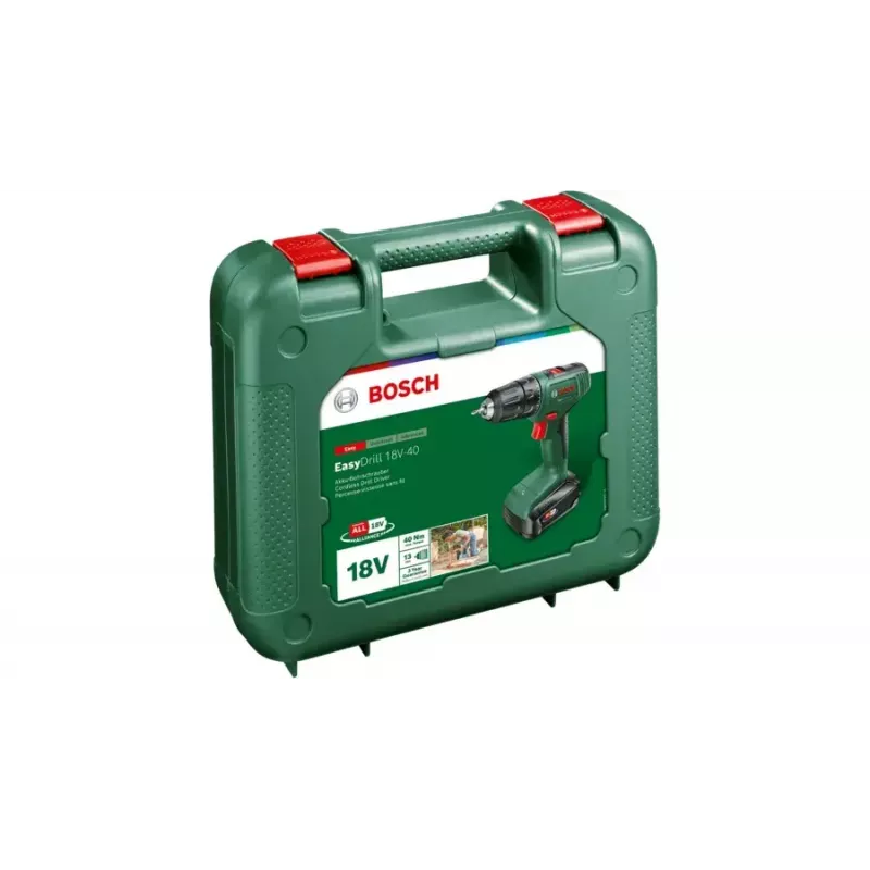 Bosch EasyDrill 18V-40 1630 RPM kiirpadrun 1,3 kg must, roheline