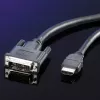 DVI-kaabel ROLINE DVI (18+1) - HDMI M/M 10 m