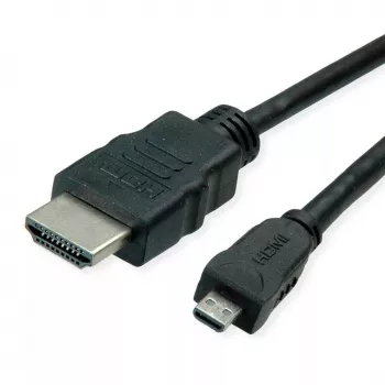 HDMI-kaabel ROLINE 11445581 2 m HDMI Type A-pistik HDMI Type D isane must