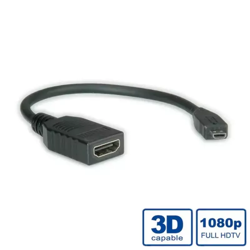 HDMI kiirkaabel + Ethernet VALUE 0,15 m