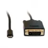 Video kaabliadapter VALUE 11.99.5831 1m USB C DVI Must