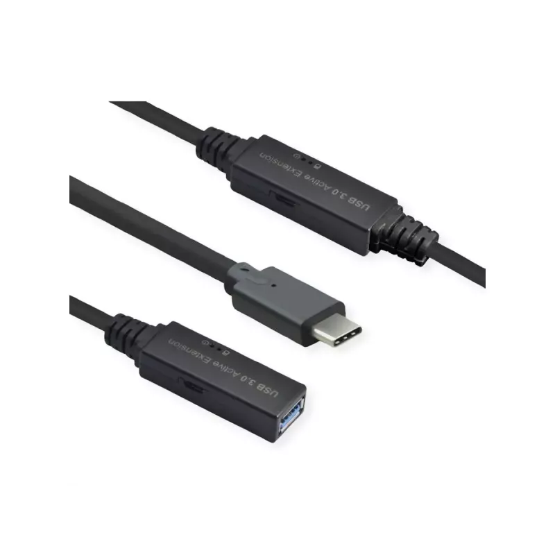 ROLINE USB-kaabel 12.04.1066 USB 3.2 Gen 1 10 m USB-C USB-A Must
