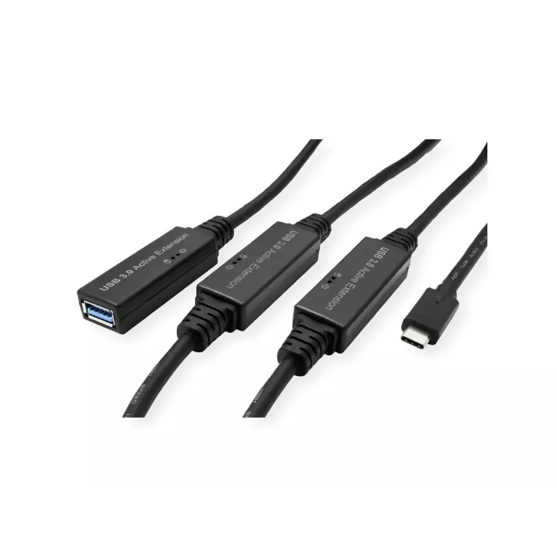 ROLINE USB kaabel 12.04.1068 USB 3.2 Gen 1 20 m USB C USB A Must