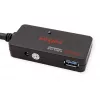ROLINE USB 3.2 Gen 1 jaotur 4 pordiga koos repiiteriga, must, 10 m