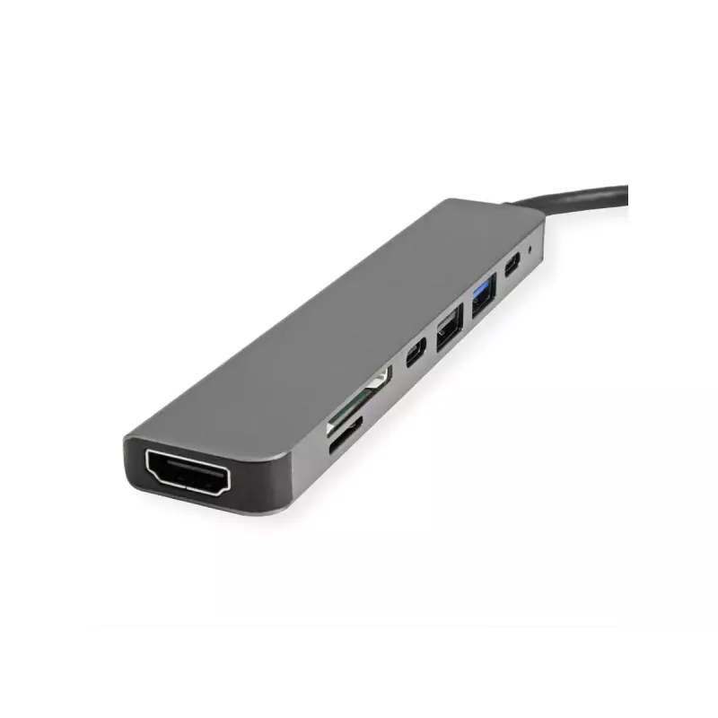 Sülearvuti dokk VALUE 12.99.1136 juhtmega USB 3.2 Gen 2 USB-C must hall