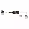 Video kaabliadapter VALUE 12.99.3154 Mini DisplayPort HDMI VGA 0.1m Must
