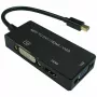 Video kaabliadapter VALUE 12.99.3154 Mini DisplayPort HDMI VGA 0.1m Must