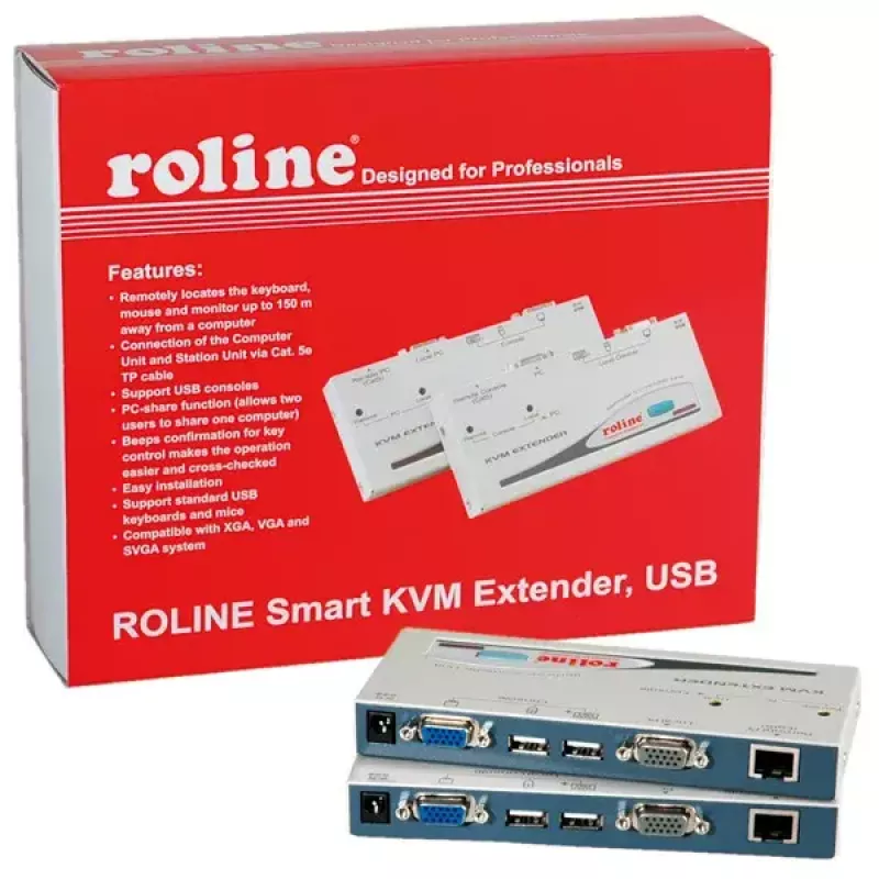 KVM-pikendaja ROLINE Smart USB 14.01.3249