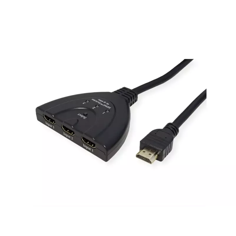 VALUE HDMI video switch 14.99.3567, HDMI, 4K (3840x2160) 60 Hz, 3-sisendiline, must